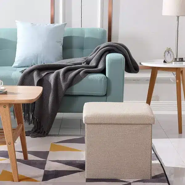 Living Foldable Storage Ottoman Bench Organizer - Product Details